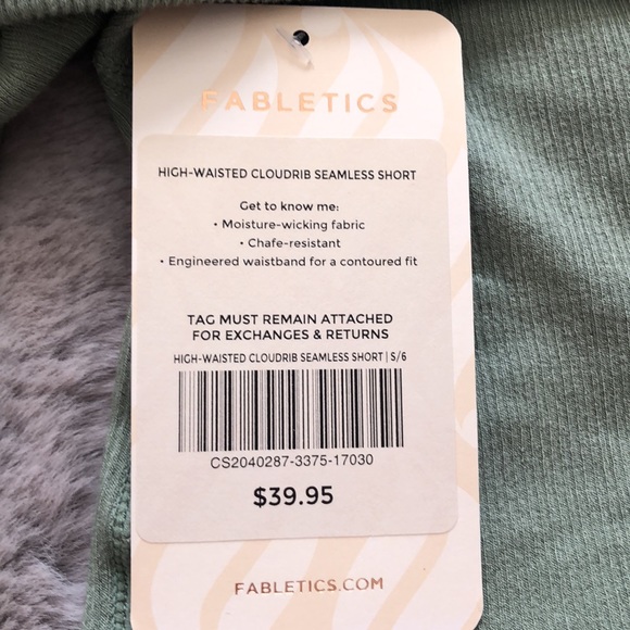 FABLETICS NWT High Waisted Cloudrib Seamless Short - Picture 5 of 7